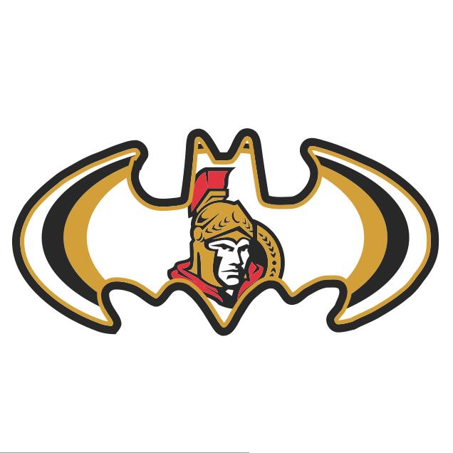 Ottawa Senators Batman Logo DIY iron on transfer (heat transfer)